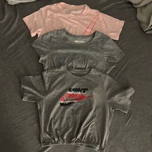 [Set of Three] Nike Reconstructed Cropped Tee set (price is firm)